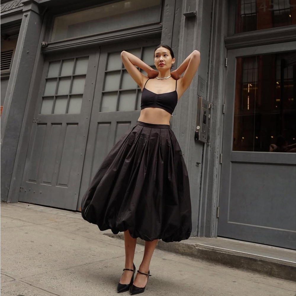 NWT Anthropologie HUTCH Peplum Voluminous Balloon Maxi Skirt 📐10 Retail $248 - Picture 2 of 11